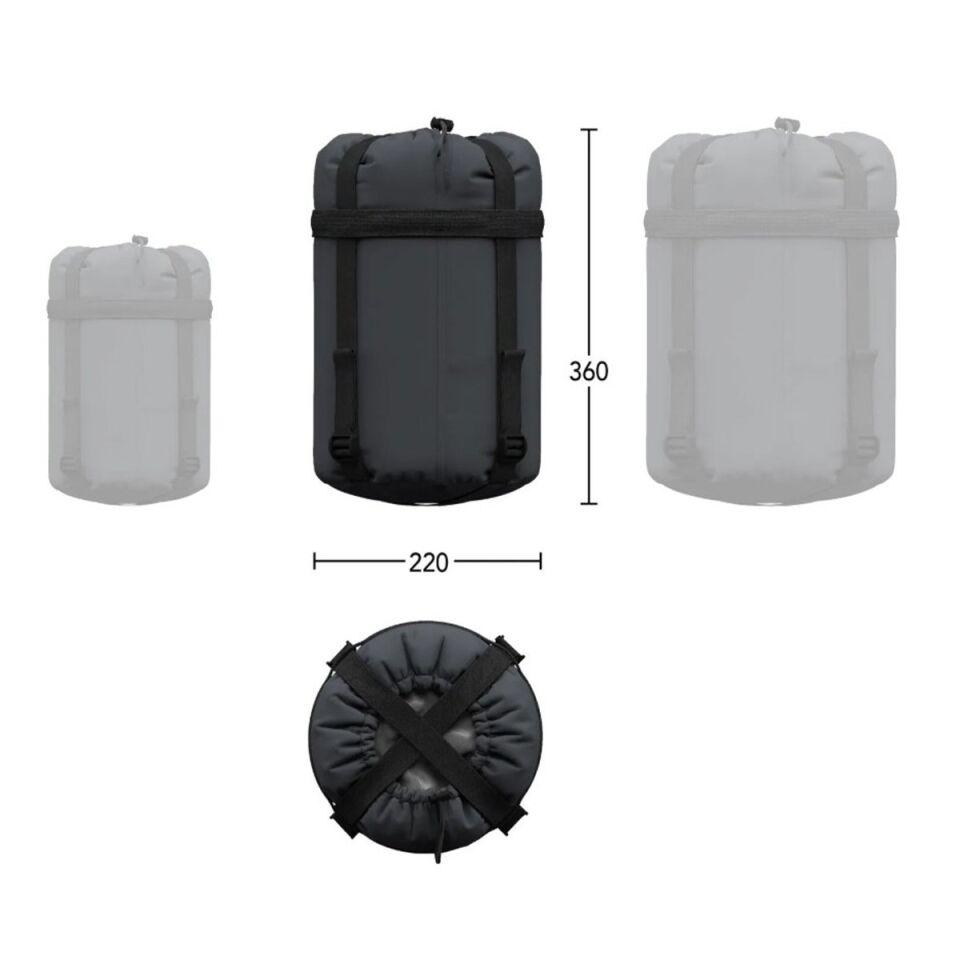 Hannah Bivak 240 Uyku Tulumu - Sağ