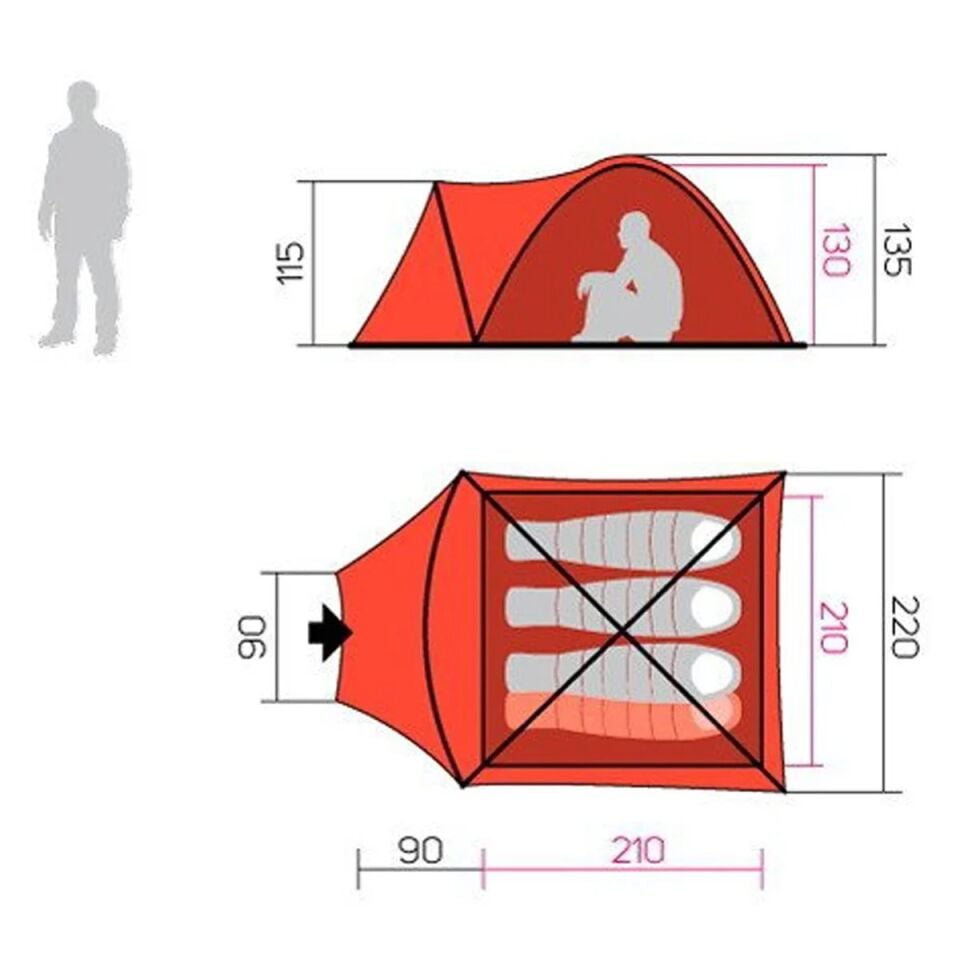 Hannah Hover 4 Person Comfort Tent